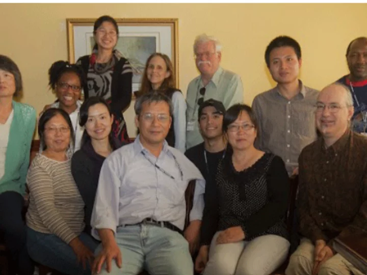 Group shot of Alzheimer's research scientists. 